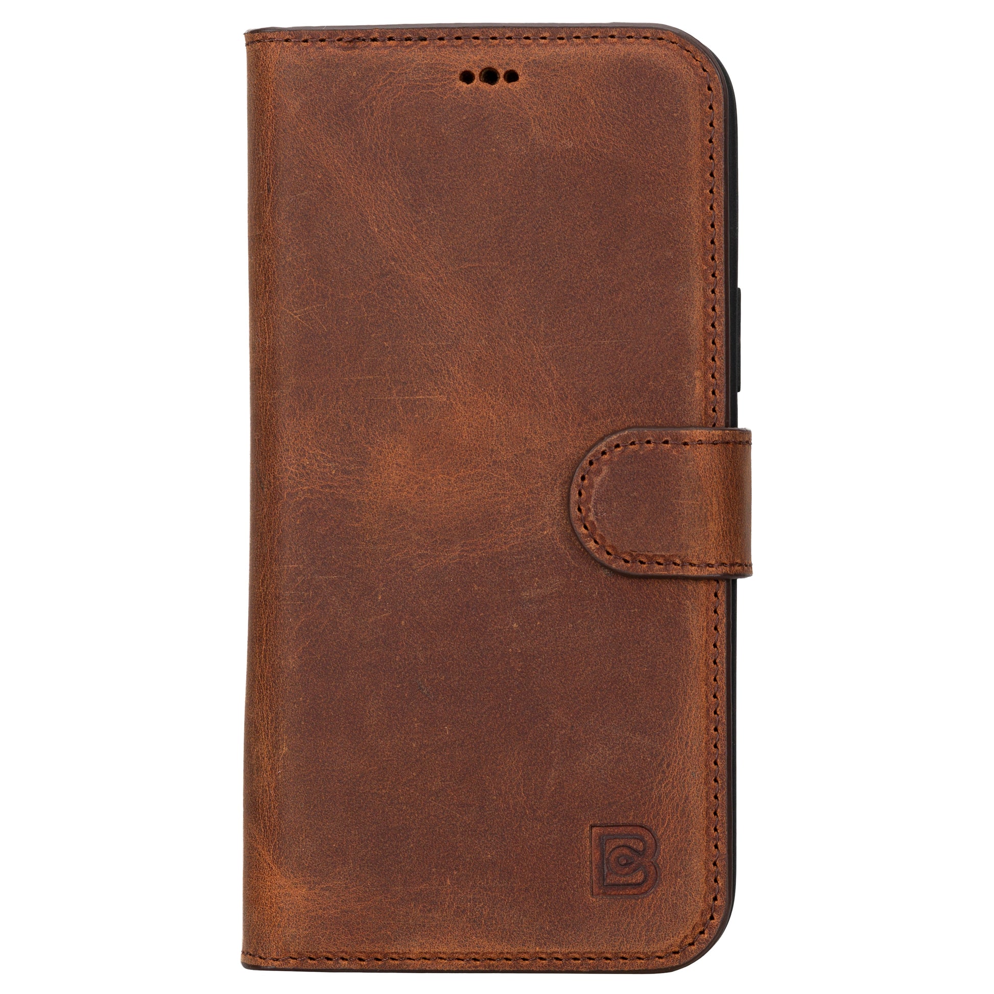 iPhone 16 Series Detachable Leather Wallet Case - The Stitched Cow