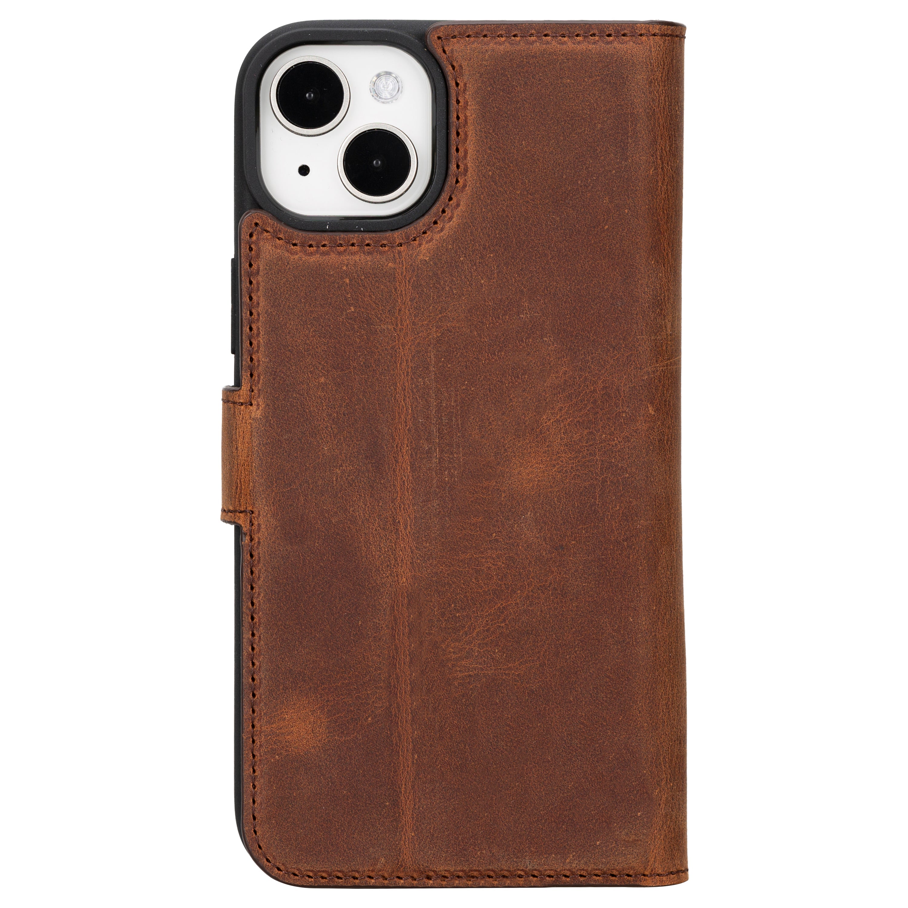 iPhone 16 Series Detachable Leather Wallet Case - The Stitched Cow