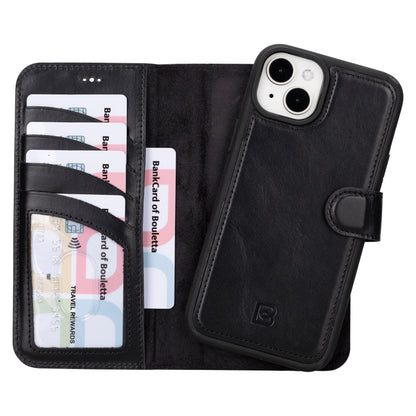 iPhone 16 Series Detachable Leather Wallet Case - The Stitched Cow