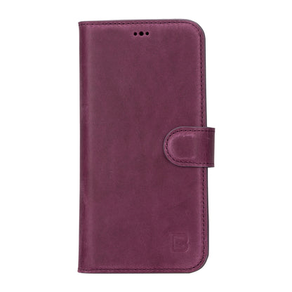 iPhone 16 Series Detachable Leather Wallet Case - The Stitched Cow