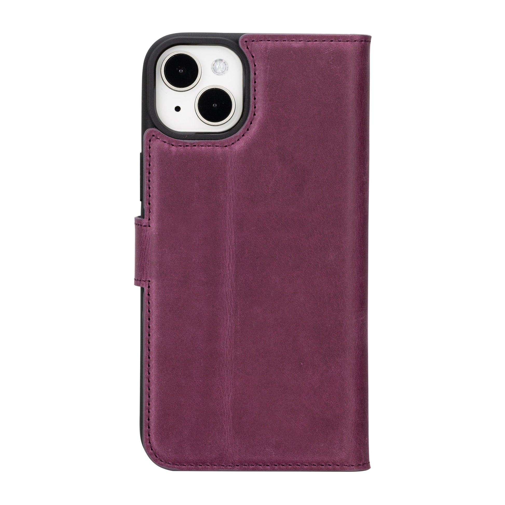 iPhone 16 Series Detachable Leather Wallet Case - The Stitched Cow