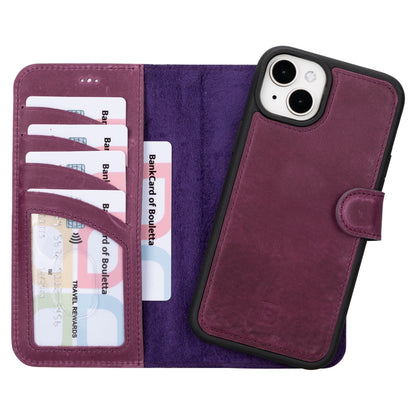 iPhone 16 Series Detachable Leather Wallet Case - The Stitched Cow