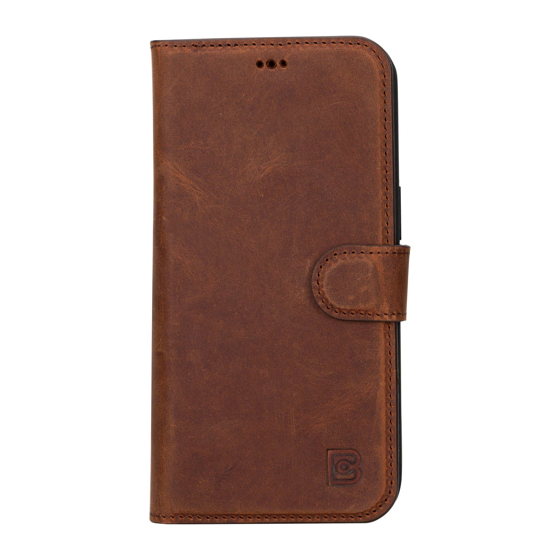 iPhone 16 Series Detachable Leather Wallet Case - The Stitched Cow