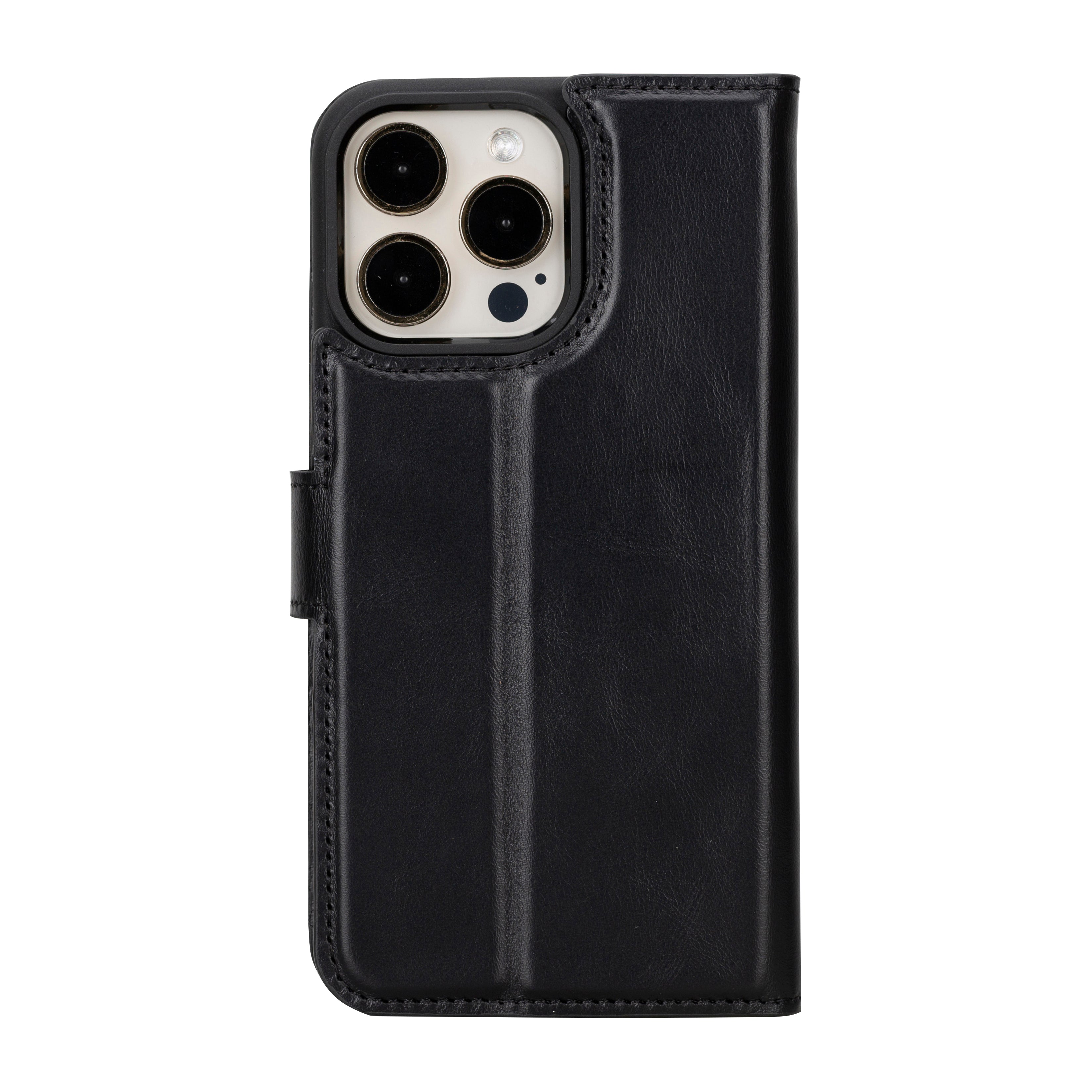 iPhone 16 Series Detachable Leather Wallet Case - The Stitched Cow