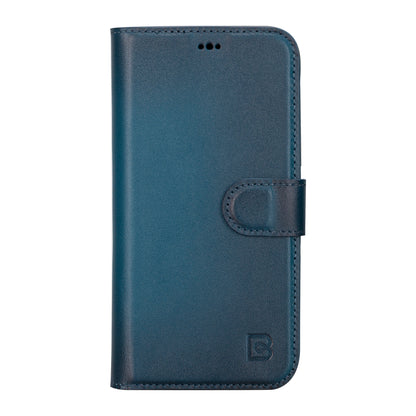 iPhone 16 Series Detachable Leather Wallet Case - The Stitched Cow