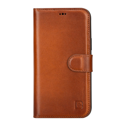 iPhone 16 Series Detachable Leather Wallet Case - The Stitched Cow