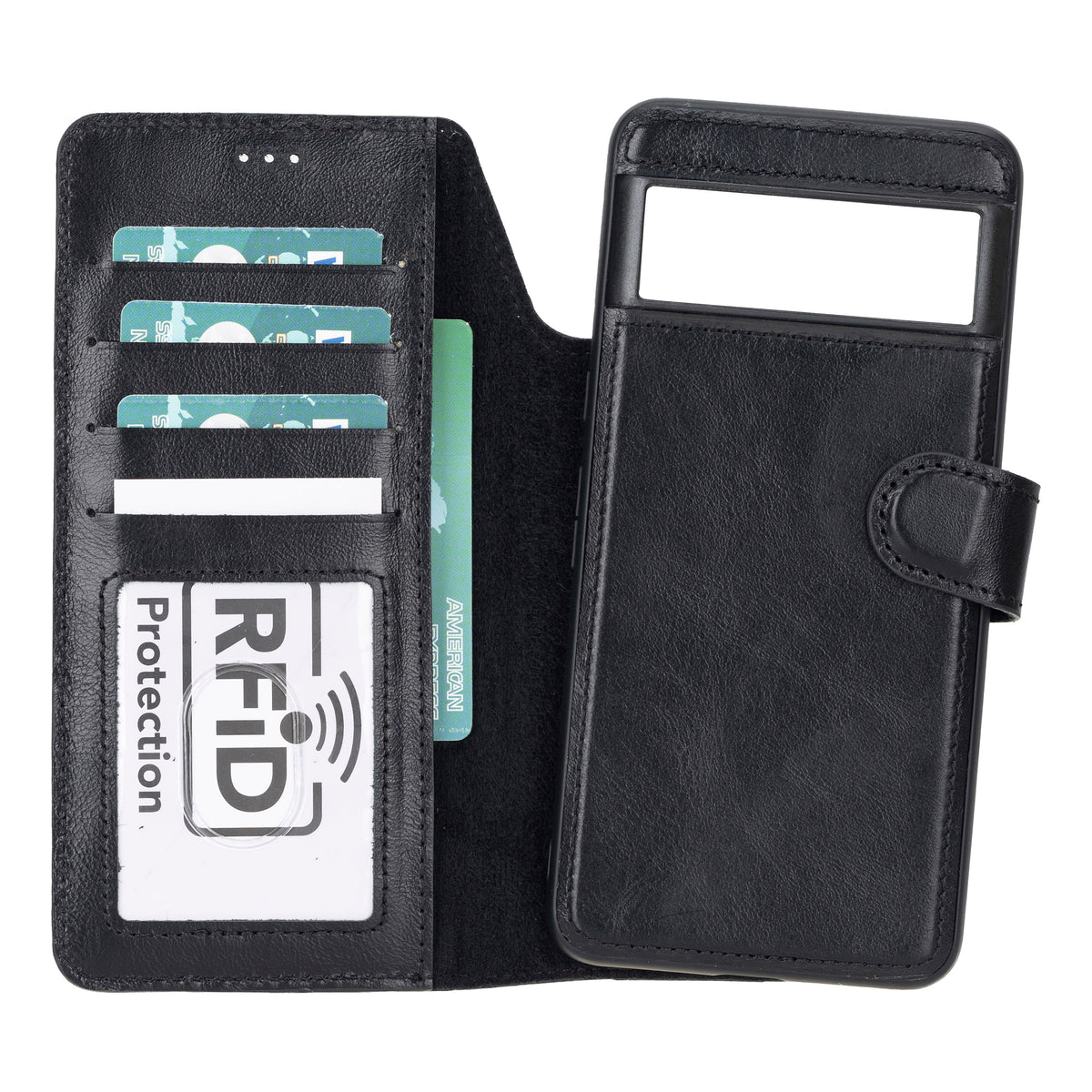 Magic Google Pixel 10 Detachable Leather Wallet Case