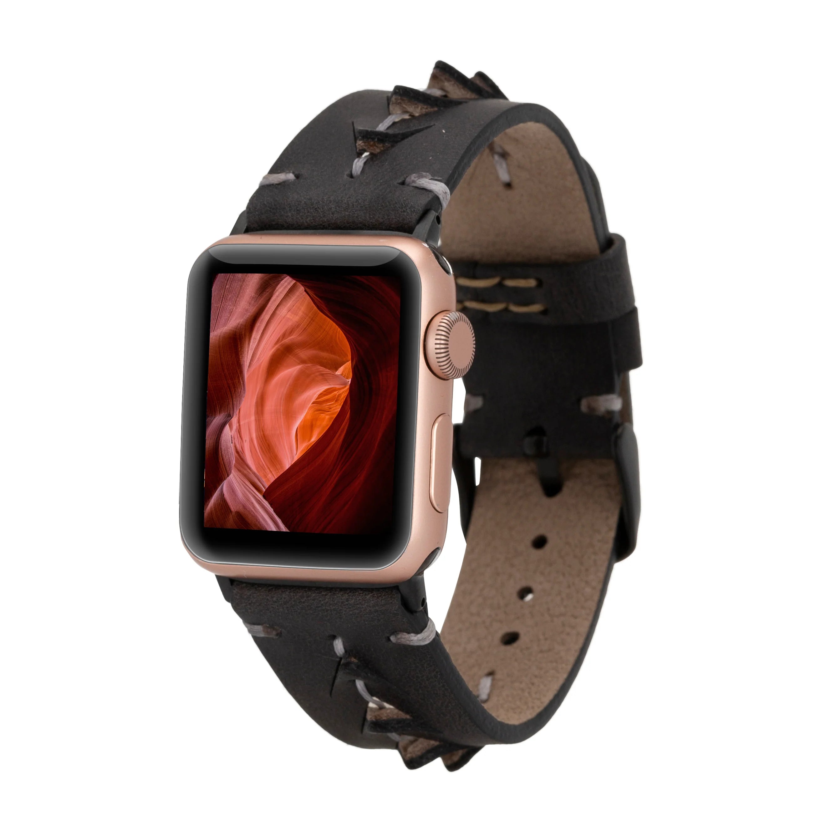 Mohawk Style Genuine Leather Apple Watch Band