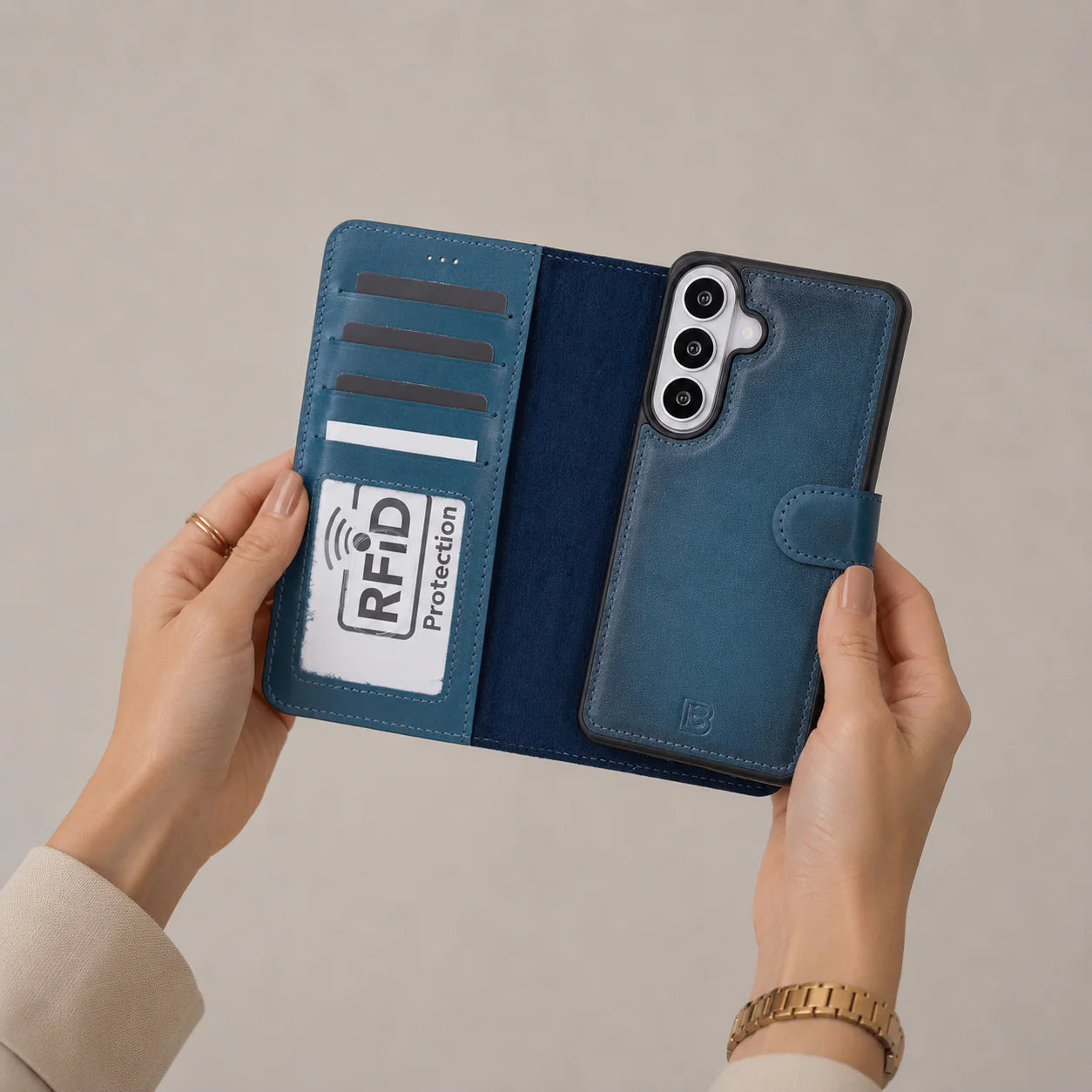 Magic Samsung Galaxy S26 Detachable Leather Wallet Case
