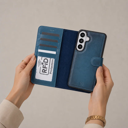 Magic Samsung Galaxy S26 Plus Detachable Leather Wallet Case