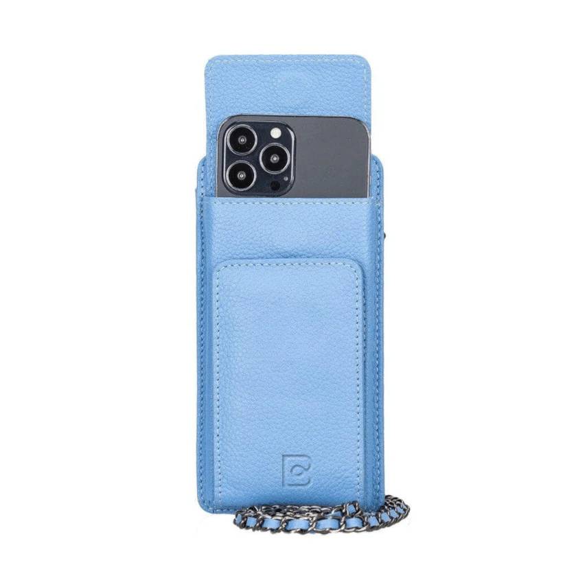 Bianca Leather Crossbody Bag with Phones Case