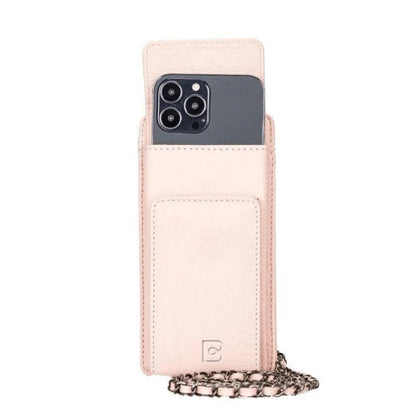 Bianca Leather Crossbody Bag with Phones Case