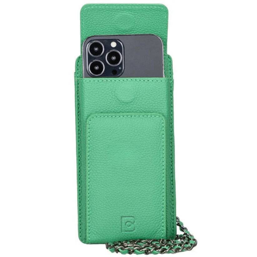 Bianca Leather Crossbody Bag with Phones Case