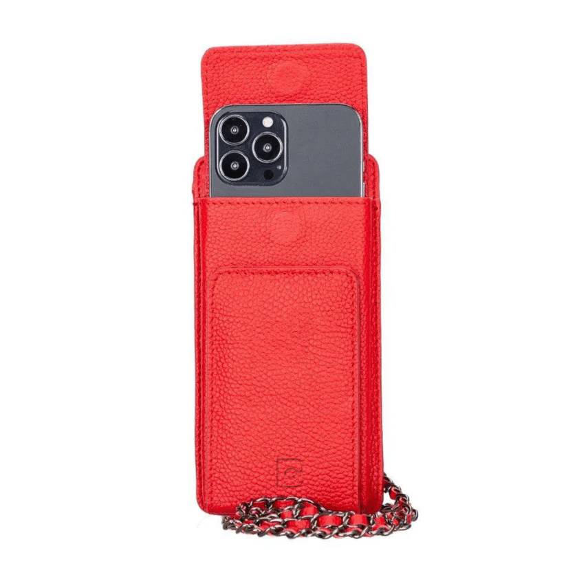 Bianca Leather Crossbody Bag with Phones Case