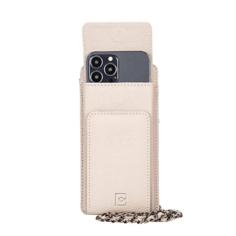 Bianca Leather Crossbody Bag with Phones Case