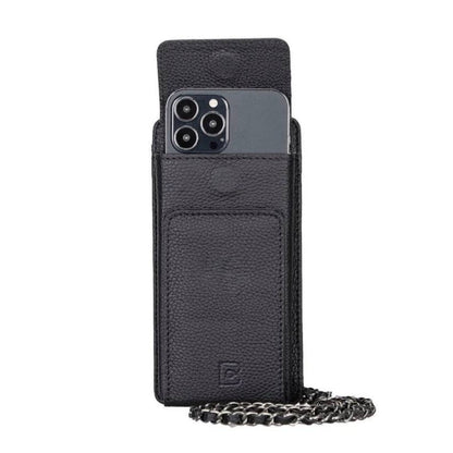 Bianca Leather Crossbody Bag with Phones Case