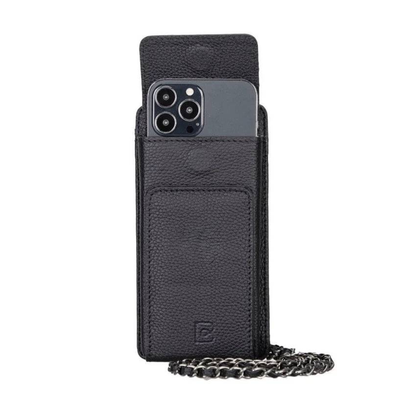 Bianca Leather Crossbody Bag with Phones Case