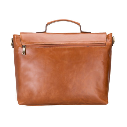 Olympus Leather Business Briefcase / Laptop Case