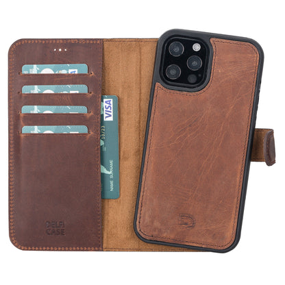 Delfi, Magic Leather iPhone 12 Pro Max Detachable Wallet Case