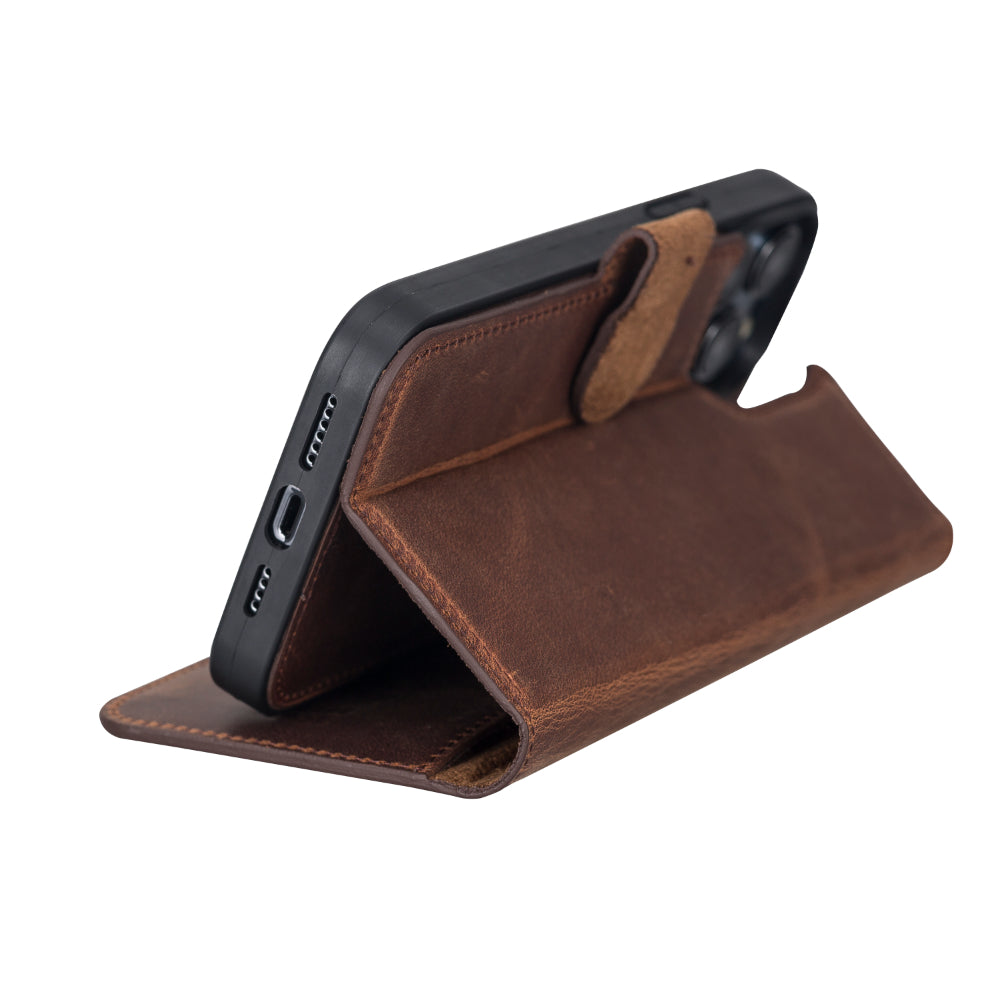 Delfi, Magic Leather iPhone 13 Pro Max Detachable Wallet Case