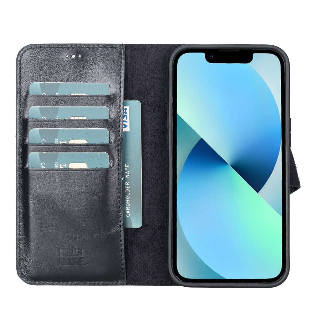 Delfi, Magic Leather iPhone 13 Detachable Wallet Case