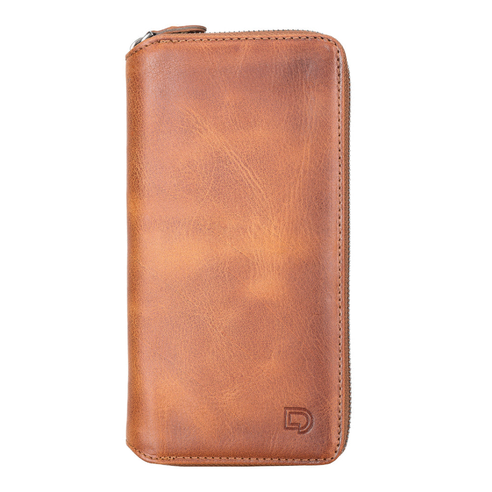 Delfi, Trina iPhone 13 Pro Max Leather Detachable and Zipper Wallet Case