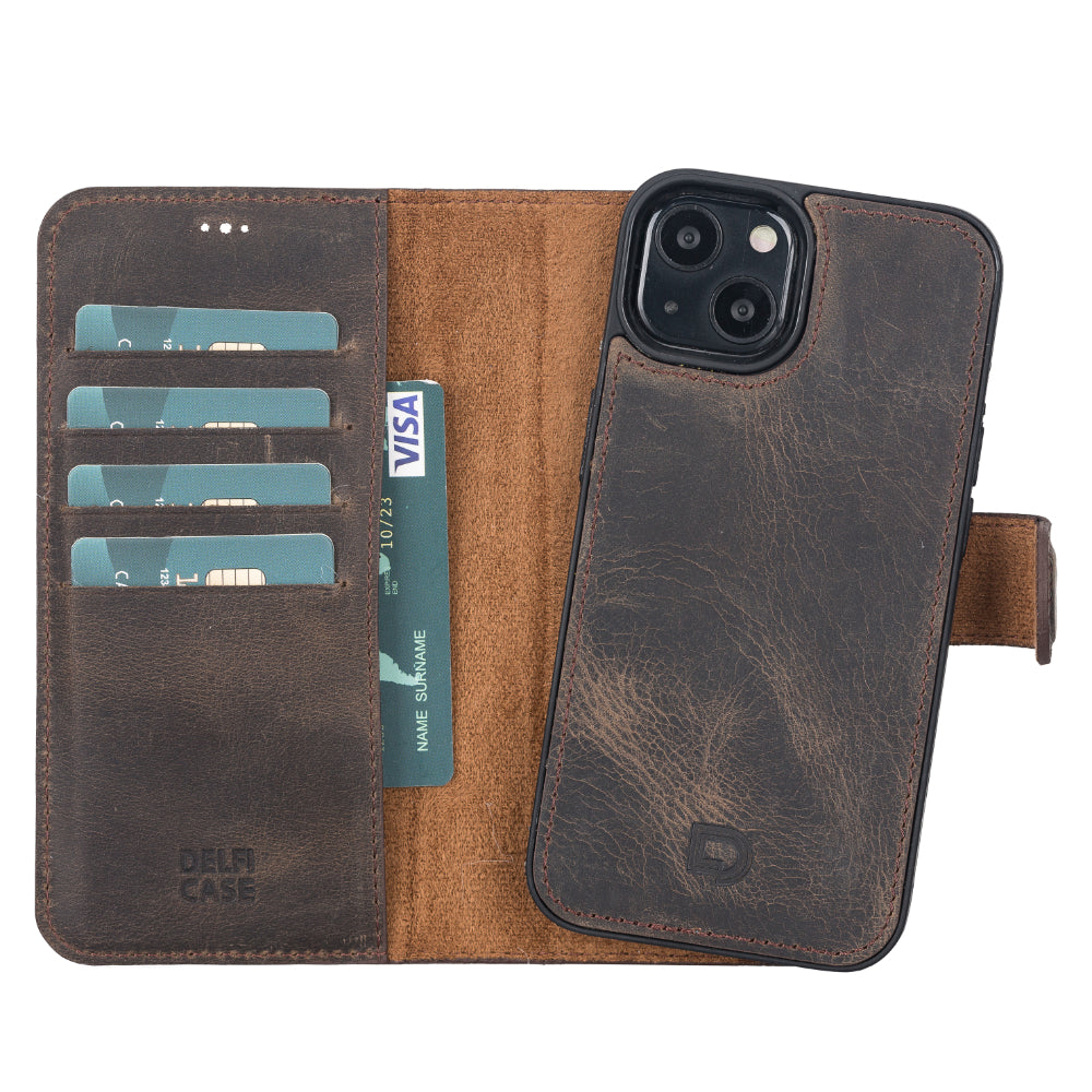 Delfi, Magic Leather iPhone 13 Detachable Wallet Case