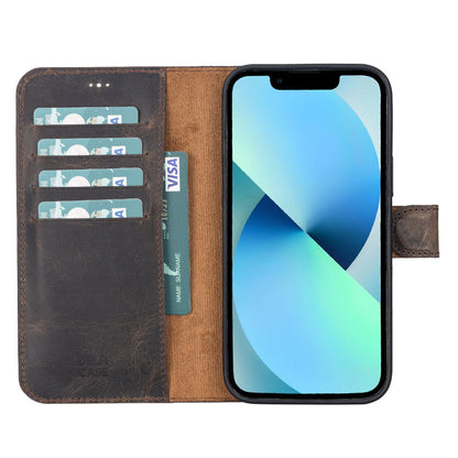 Delfi, Magic Leather iPhone 13 Pro Max Detachable Wallet Case