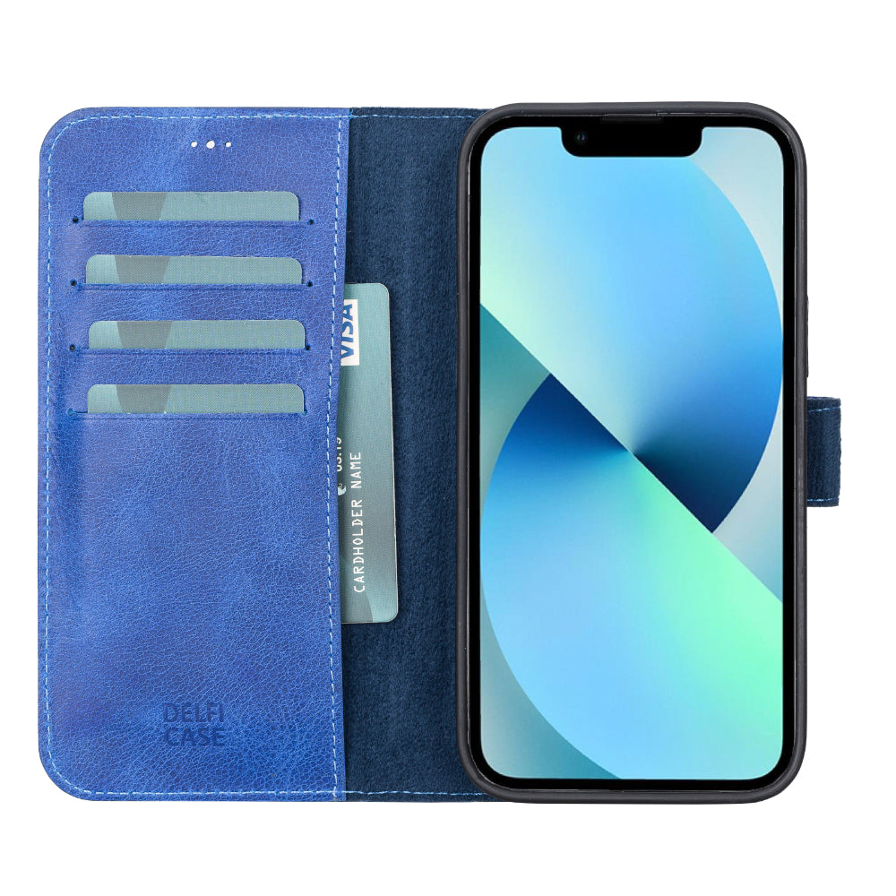 Delfi, Magic Leather iPhone 13 Pro Max Detachable Wallet Case