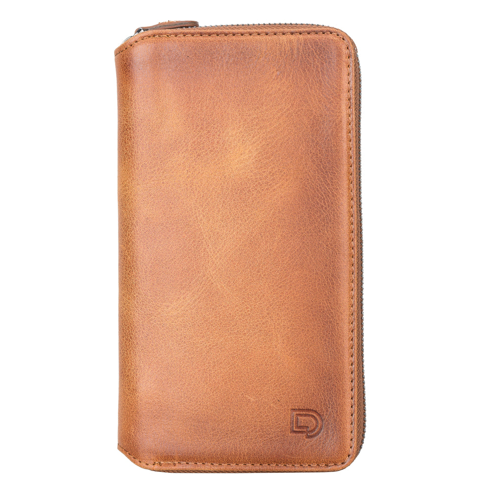 Delfi, Trina iPhone 13 Pro Leather Detachable and Zipper Wallet Case