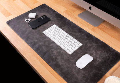 Tavolo Lined Leather Desk Mat - Small