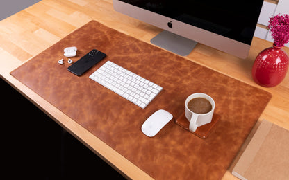 Tavolo Single Layer Leather Desk Mat - Large