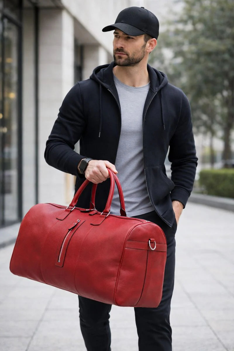 Aurora Leather Weekend Duffle Bag