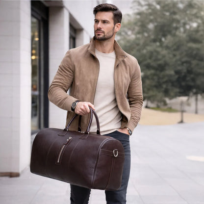 Aurora Leather Weekend Duffle Bag