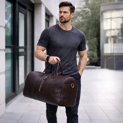 Aurora Leather Weekend Duffle Bag