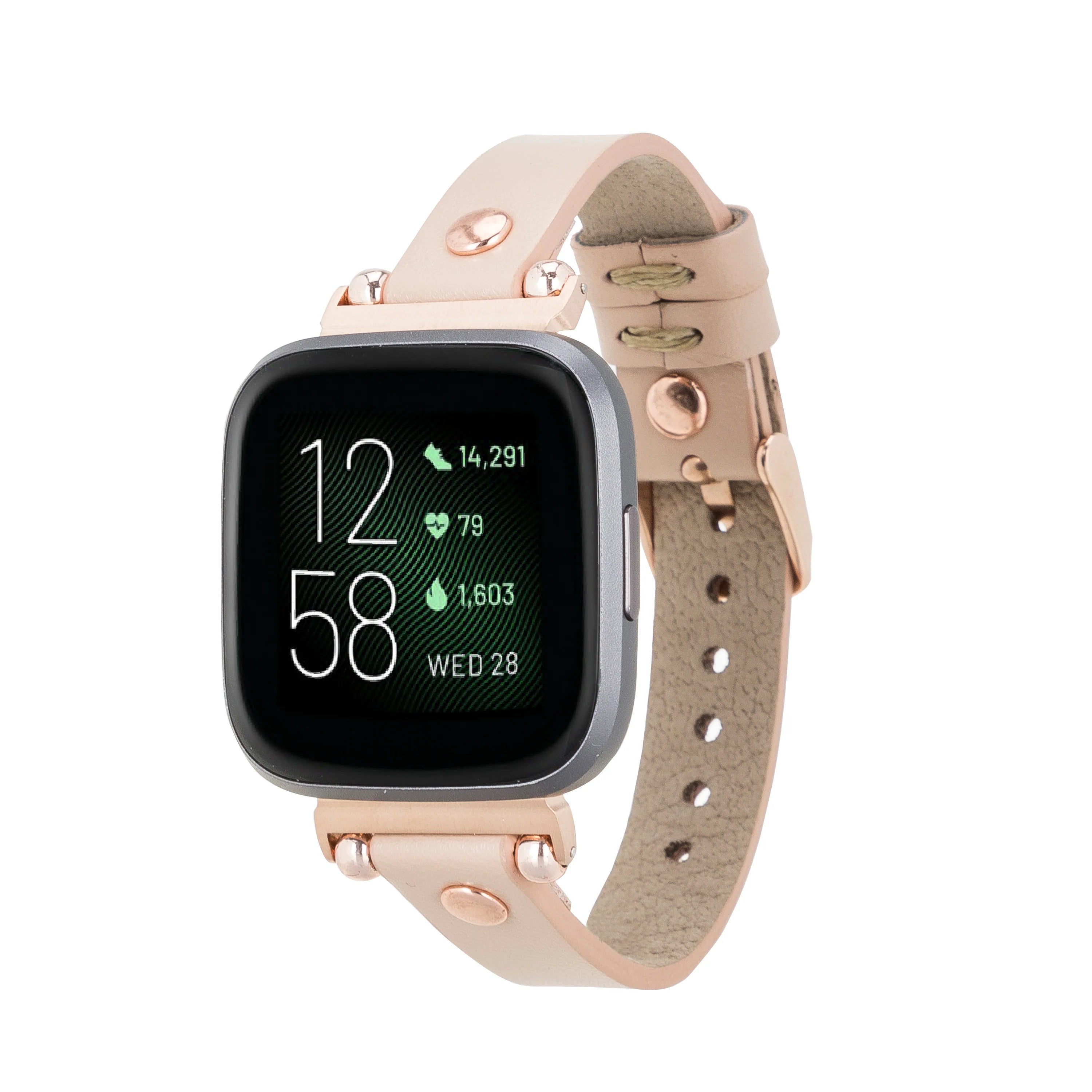 Ferro Rose Gold Trok Style Leather Apple Watch Bands