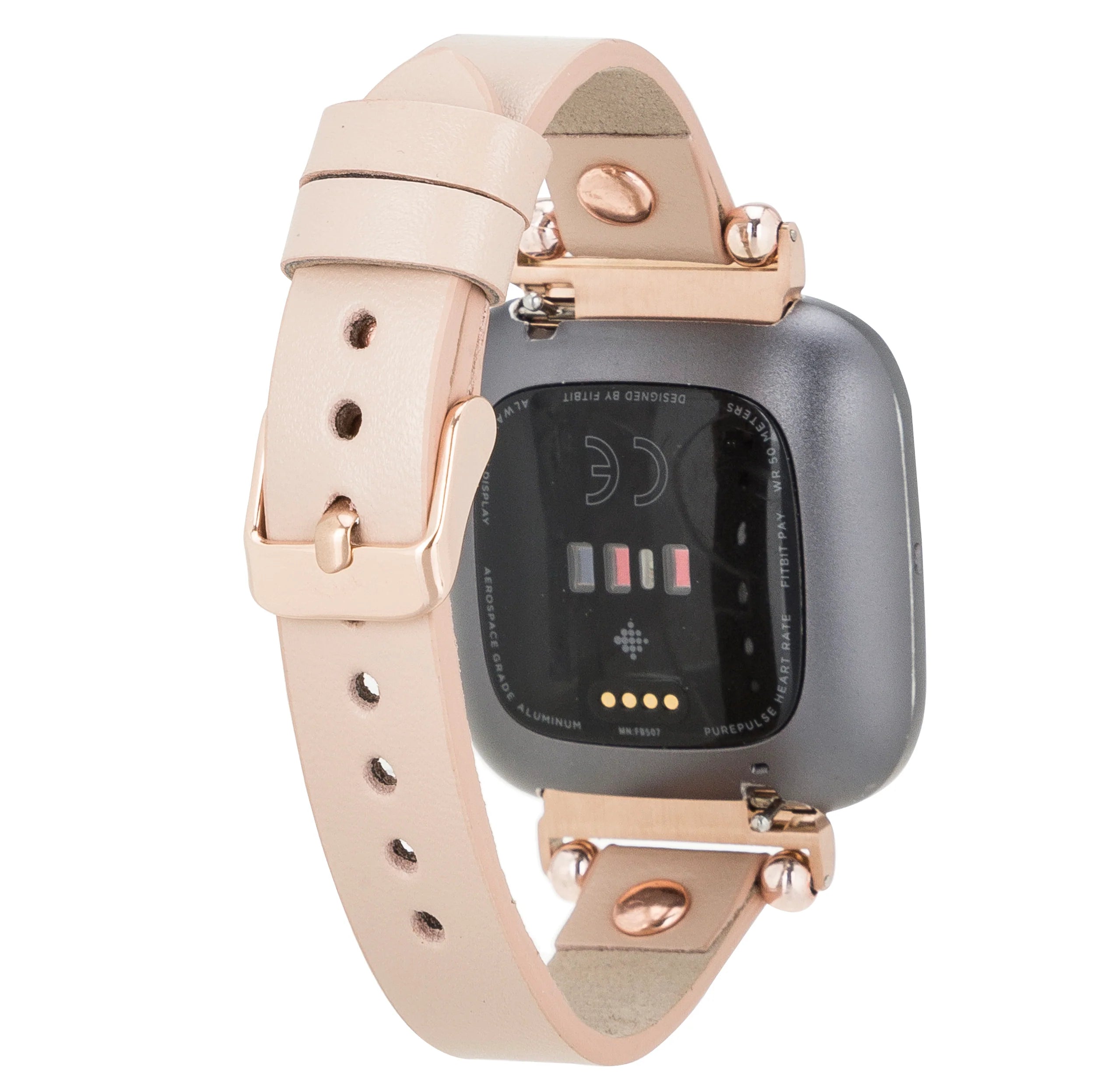 Ferro Rose Gold Trok Style Leather Apple Watch Bands