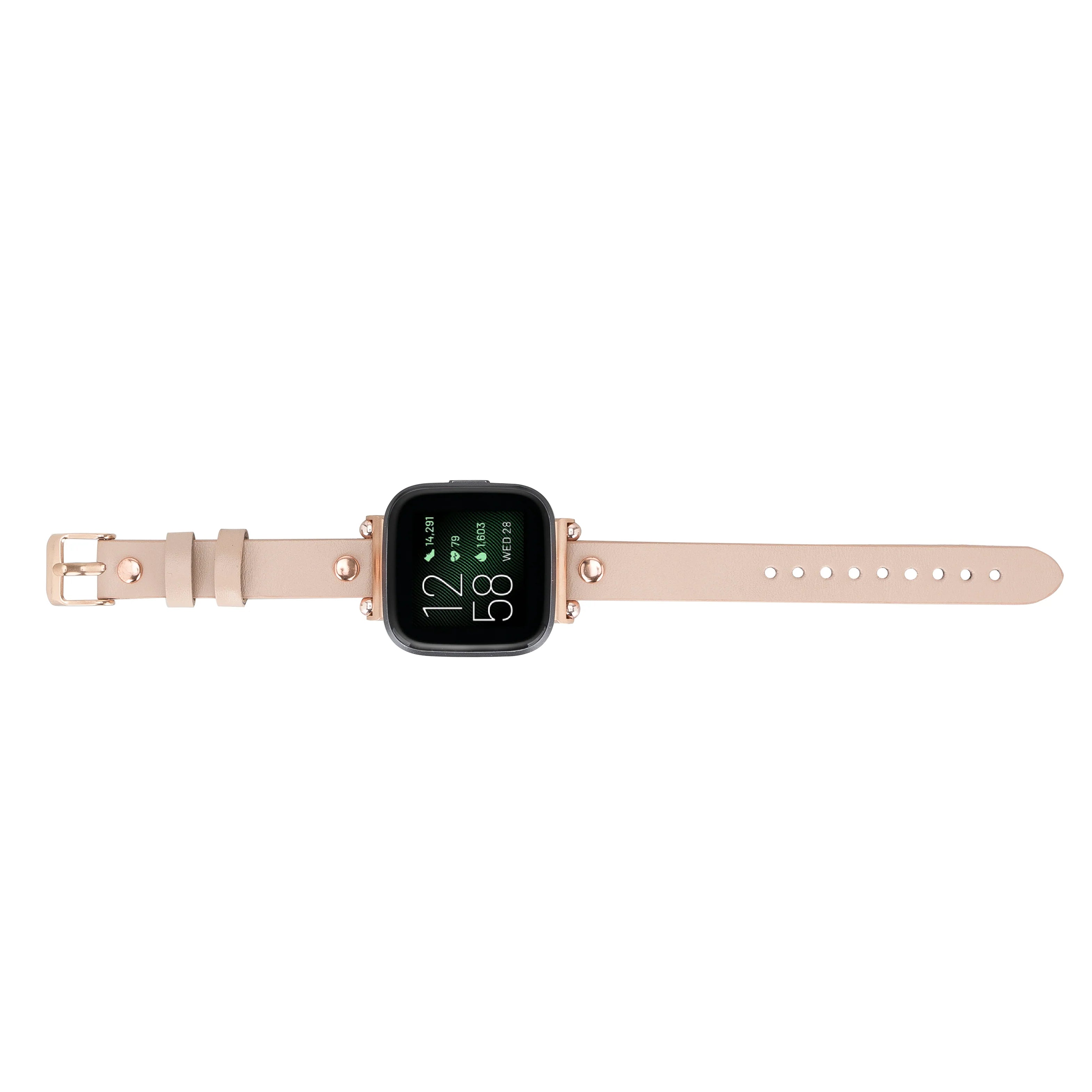 Ferro Rose Gold Trok Style Leather Apple Watch Bands
