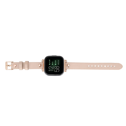 Ferro Rose Gold Trok Style Leather Apple Watch Bands