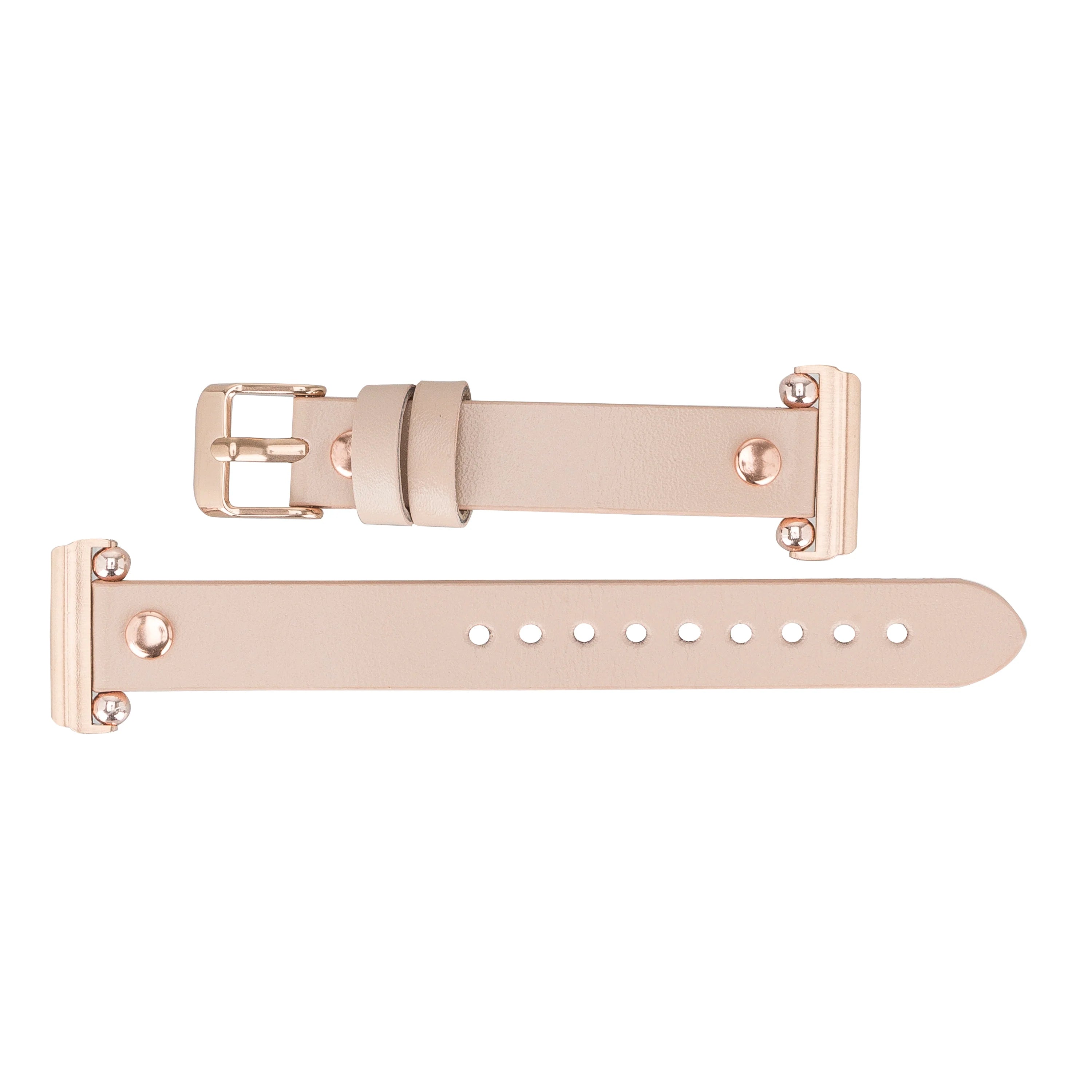 Ferro Rose Gold Trok Style Leather Apple Watch Bands