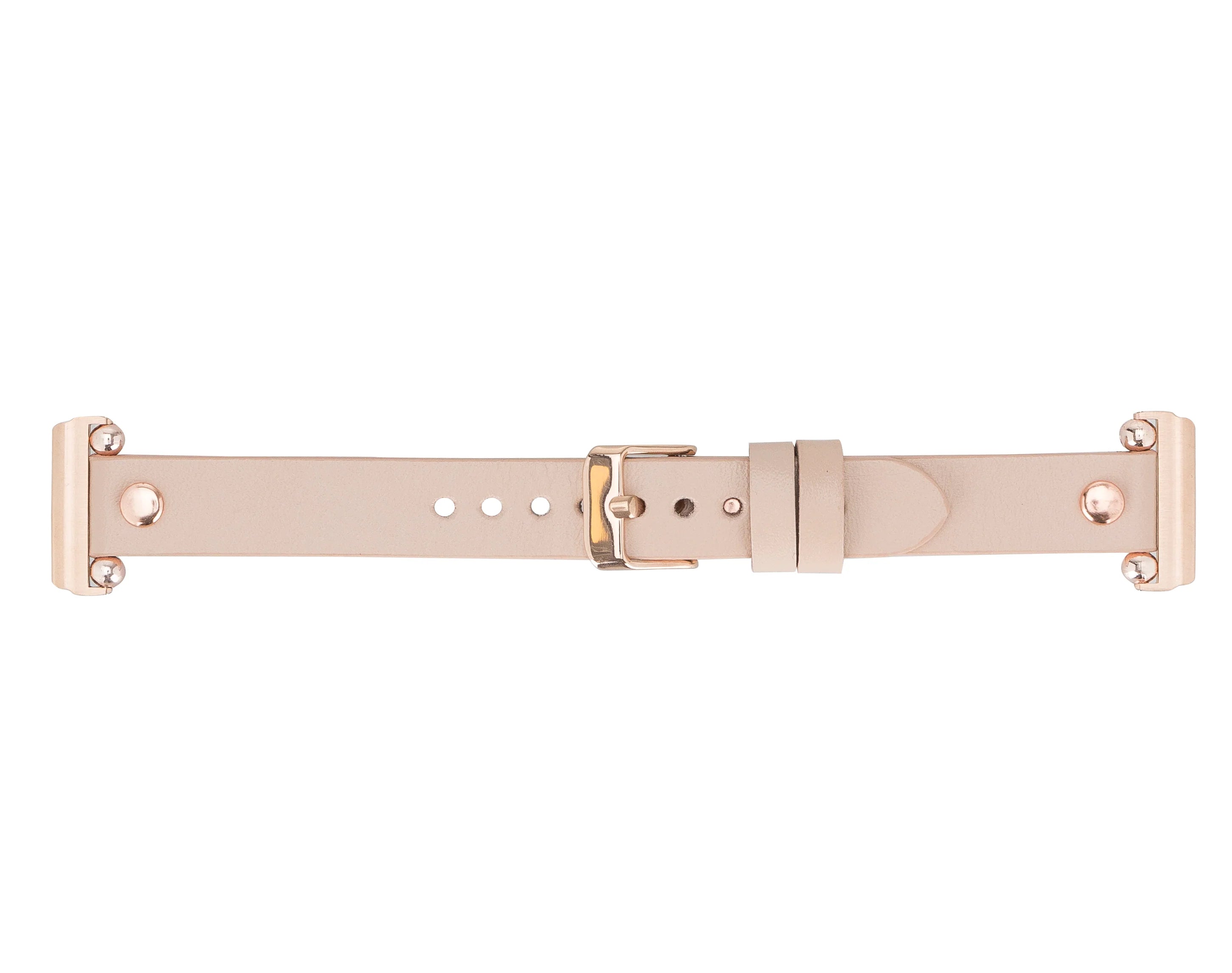Ferro Rose Gold Trok Style Leather Apple Watch Bands