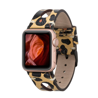 TSC2 Style Drop Cut Genuine Leather Apple Watch Band