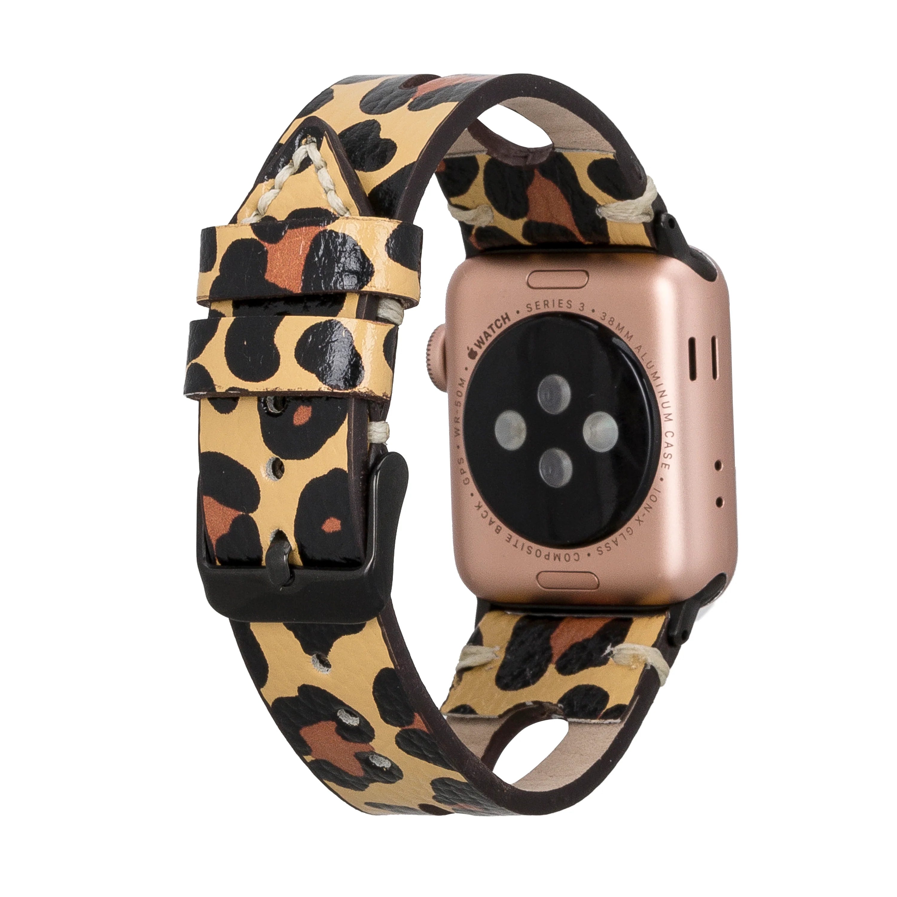 TSC2 Style Drop Cut Genuine Leather Apple Watch Band