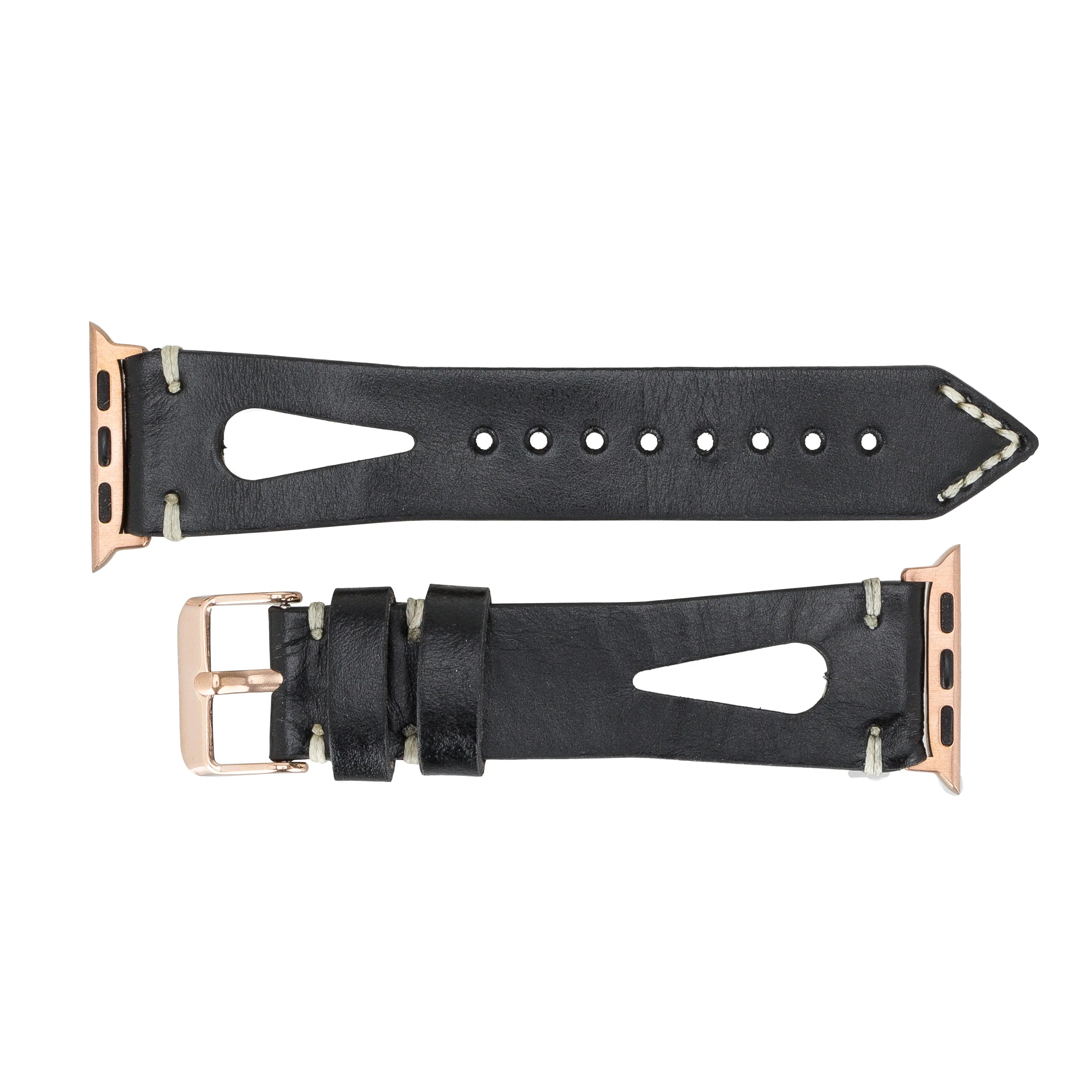 TSC2 Style Drop Cut Genuine Leather Apple Watch Band