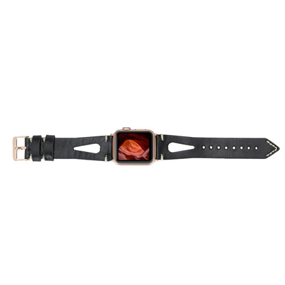 TSC2 Style Drop Cut Genuine Leather Apple Watch Band