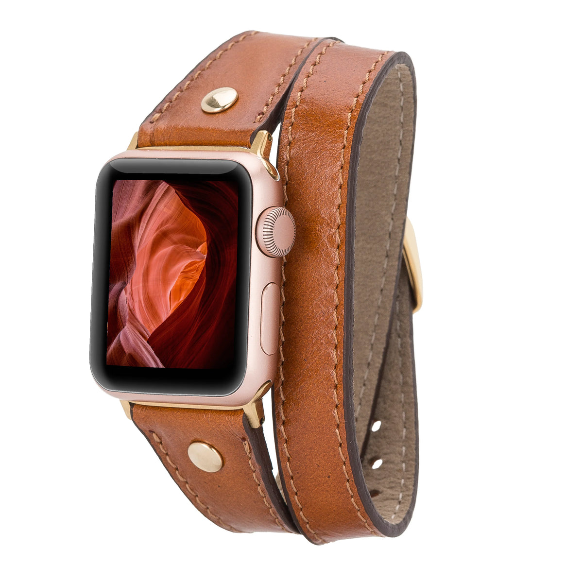 Hector Double Tour Leather Apple Watch Band