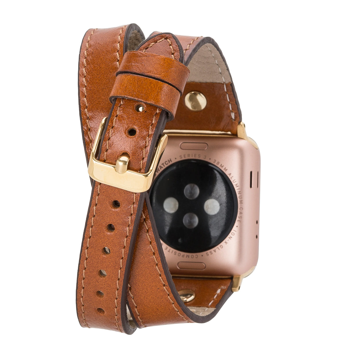 Hector Double Tour Leather Apple Watch Band
