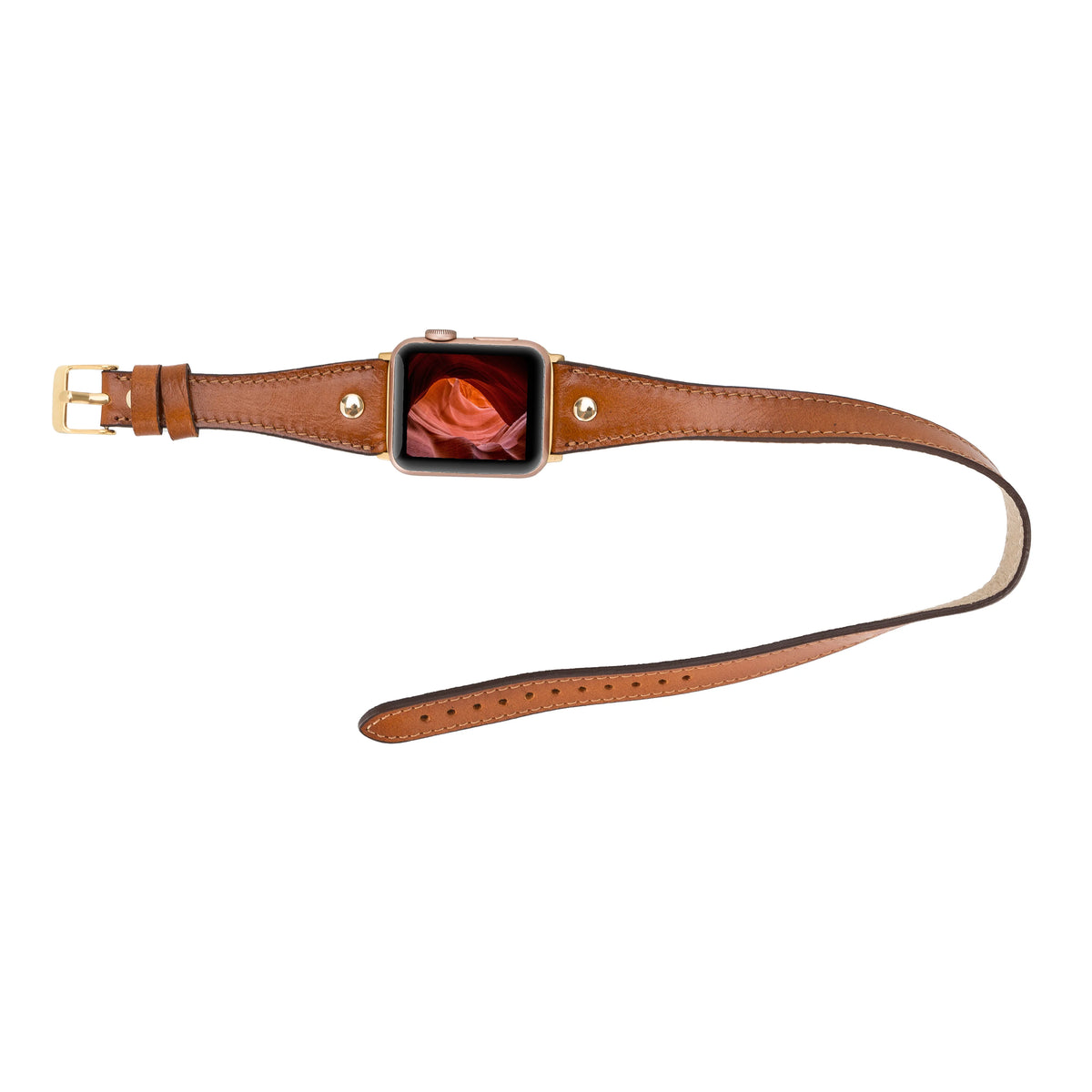 Hector Double Tour Leather Apple Watch Band