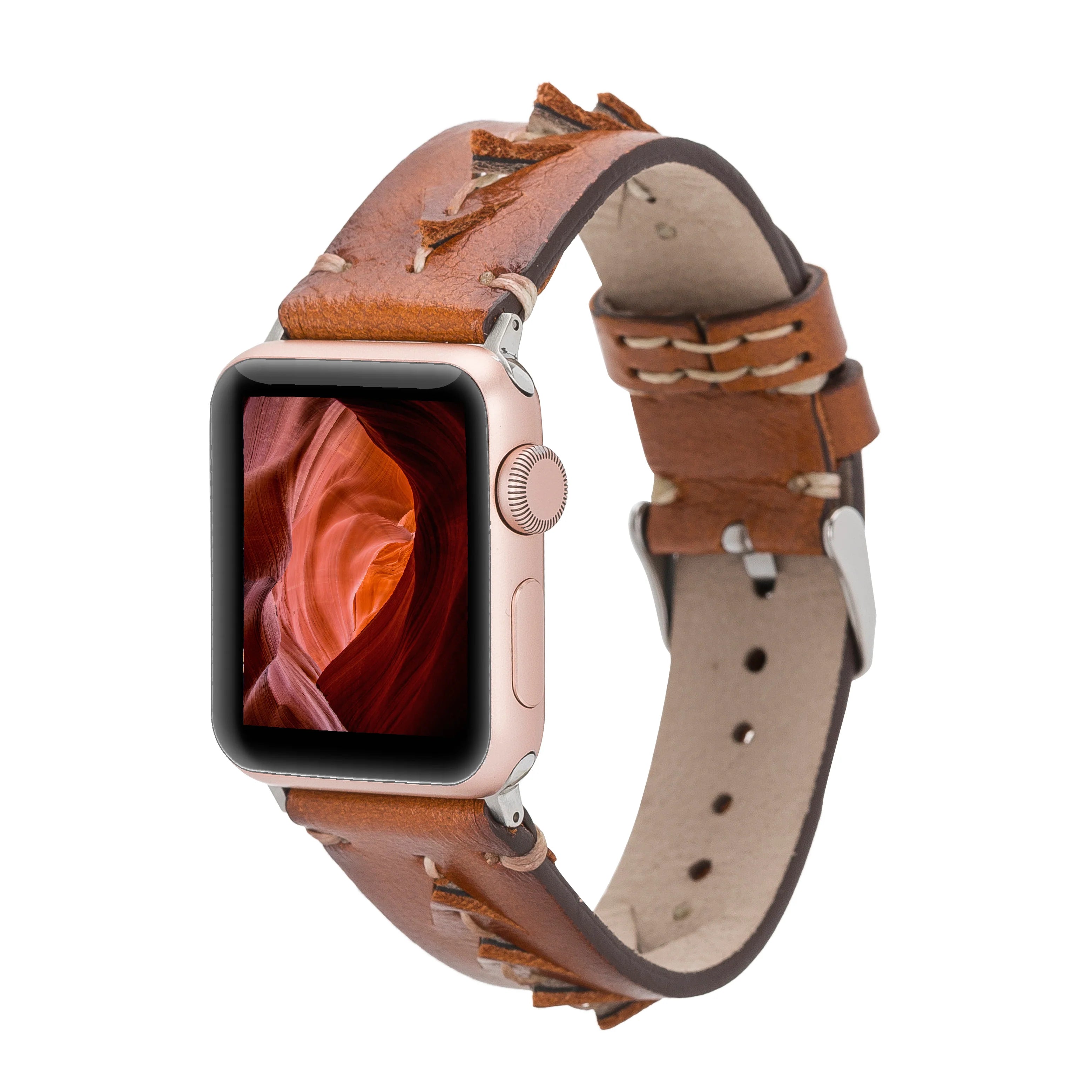 Mohawk Style Genuine Leather Apple Watch Band