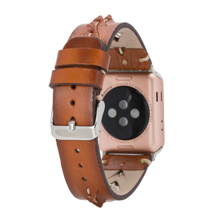 Mohawk Style Genuine Leather Apple Watch Band
